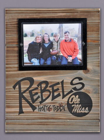 Ole Miss Rebels Real Wood Frame