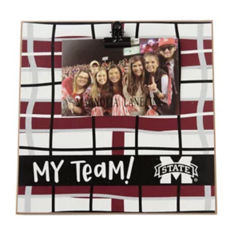 Mississippi State Bulldogs My Team Wood Frame
