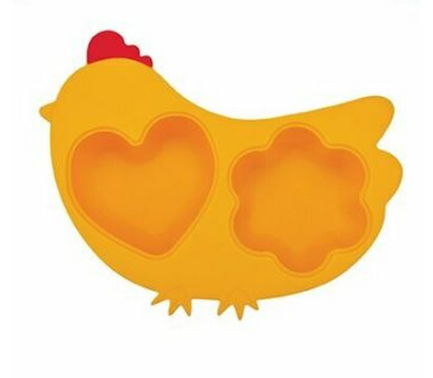 Yellow Silicone Chicken Steamer with Lid