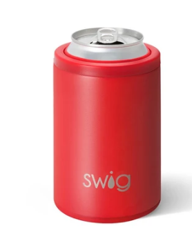 Matte Red Combo Can & Bottle Cooler