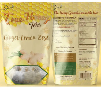 Ginger Lemon Zest Tea 12-Pack Bag