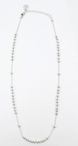 Rosary Bead Necklace Stainless Steel