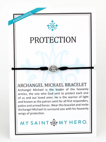 Protection Archangel Michael Black Bracelet