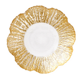 Rufolo Glass Gold Platter, Bridal