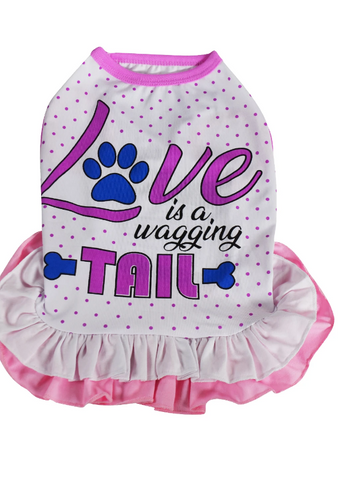 Love Is A Wagging Tail Dog Dress