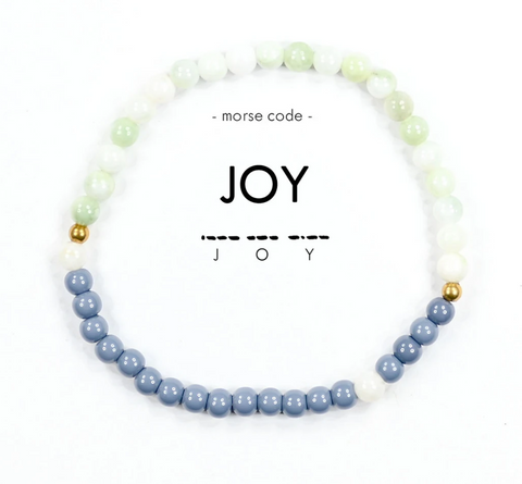 Joy Morse Code Bracelet
