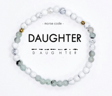 Daughter Morse Code Bracelet