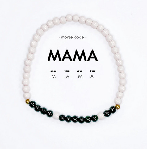 Mama Morse Code Bracelet