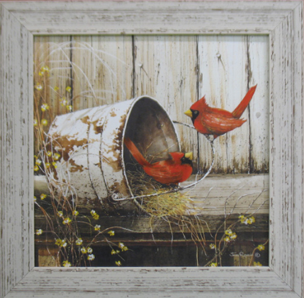 Red Bird Framed Picture
