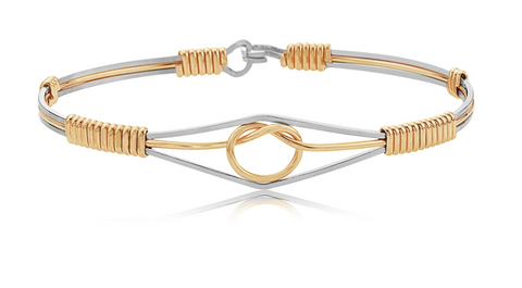 Stronger Together Ronaldo Bracelet, Gold Knot, Size 7