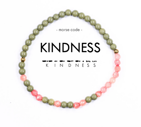 Kindness Morse Code Bracelet