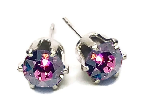 Stud Earrings, February Stone