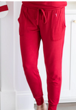 Better Not Pout Holiday Red Lounge Joggers