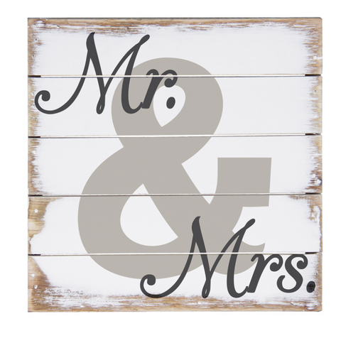 Mr. and Mrs. Petite Pallet Sign