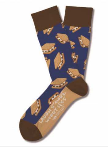 Laugh S'More Worry Less 6th Generation Socks