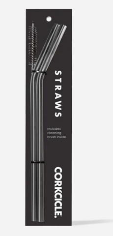 Gunmetal Tumbler Straw 2-Pack