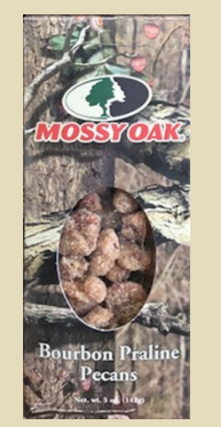 Mossy Oak Bourbon Praline Pecans, 5 oz. Box