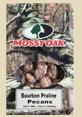 Mossy Oak Bourbon Praline Pecans, 12 oz. Box