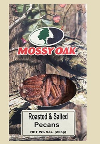 Mossy Oak Roasted & Salted Pecans, 9 oz. Box