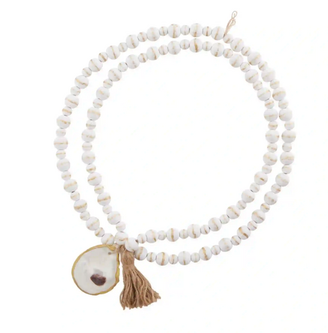 White Oyster Decor Beads