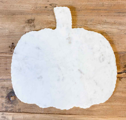 Pumpkin Shaped Marble Serving Board