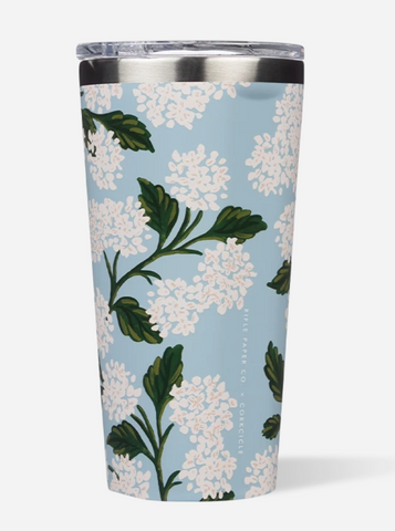 Rifle Paper Company Blue Hydrangea 16 oz. Tumbler