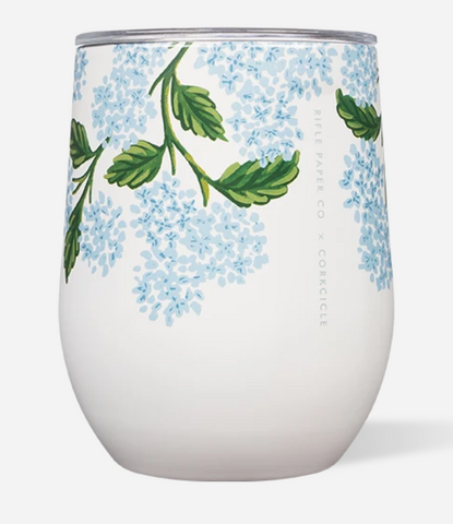 Rifle Paper Company Cream Hydrangea Stemless