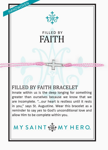 Filled By Faith Pink Bracelet