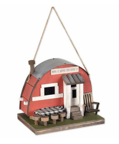 Wooden Mobile Home Birdhouse