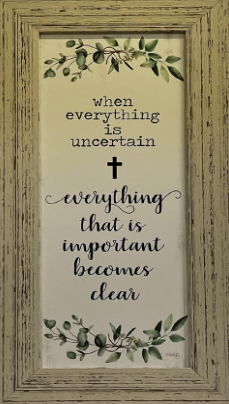 Everything Becomes Clear Framed Picture