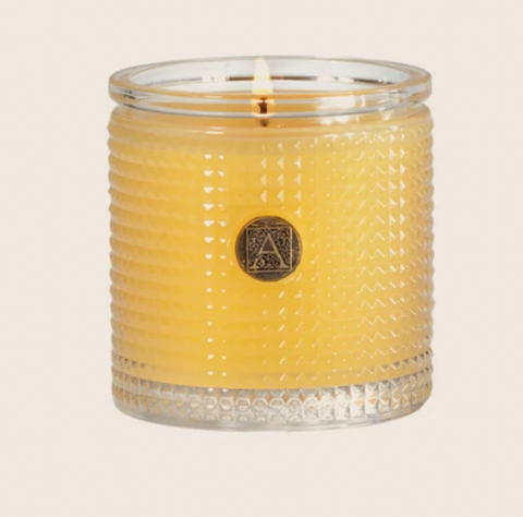 Agave Pineapple Textured Glass Candle