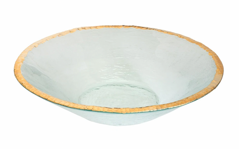 Edgy Gold Round Bowl