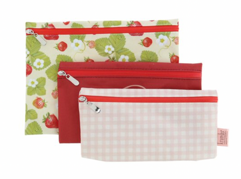 Farmhouse Fresh Strawberry Zip Reusable Storage Bags