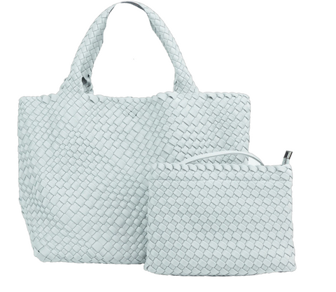 London Large Handwoven, Ice Gray