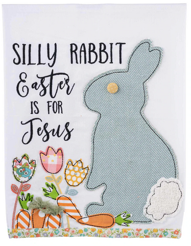 Silly Rabbit Carrot Patch Tea Towel