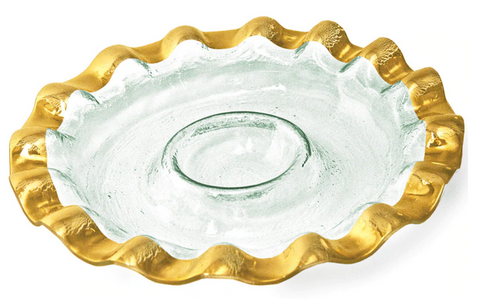 Gold Ruffle Chip & Dip