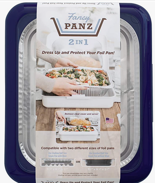 Navy Classic Fancy Panz 2 in 1 Casserole Carrier