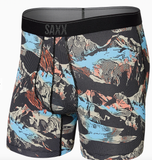 Quest Boxer Brief/Black Mountainscape-Large