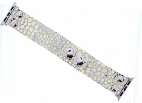 Piper Watch Band Gold Reptile
