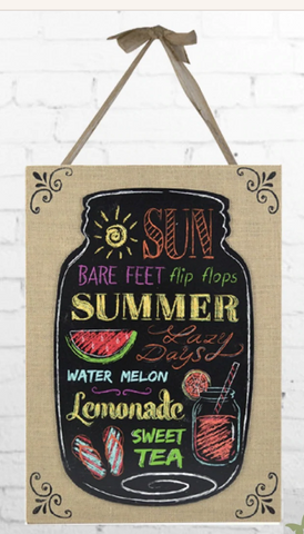 Summer Burlap Wall Hanger