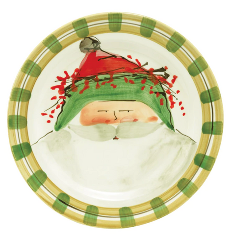 Old St. Nick Green Hat Dinner Plate