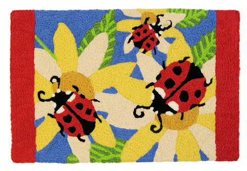 Ladybugs & Yellow Sunflowers