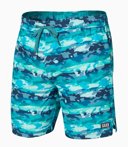 Blue Mura Kamo - Saxx Swim Trunks