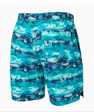 Blue Mura Kamo - Saxx Swim Trunks
