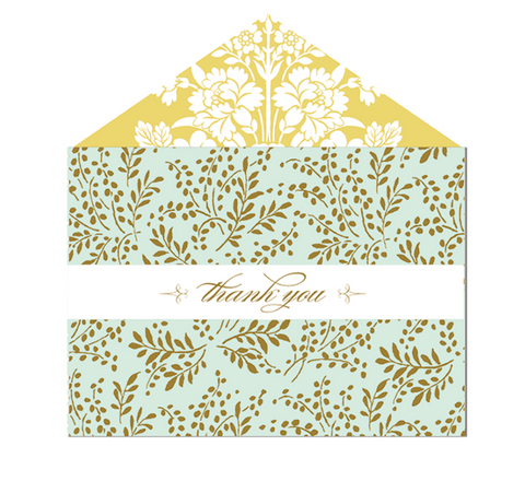 Amelie Damask Thank You Notes