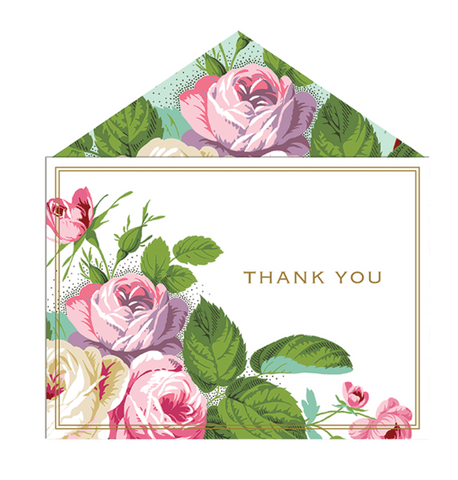 Amelie Floral Thank You Notes