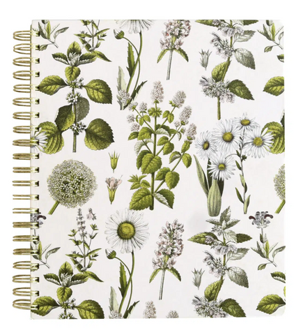 Botanical Blank Spiral Notebook