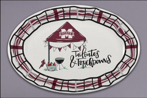 MS State Tailgates & Touchdowns Platter, Bridal