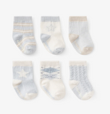 Classic Blue Non-Slip Baby Socks