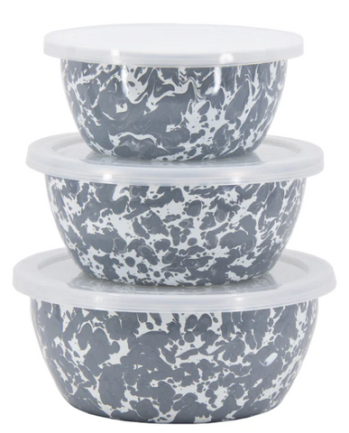 Grey Swirl Nesting Bowls